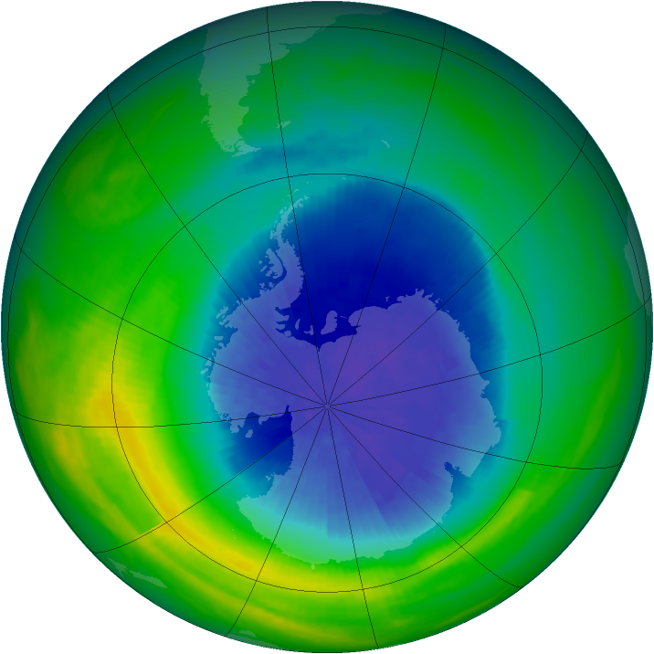 Ozone Map 1986-10-02